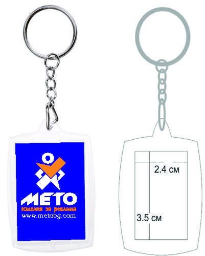 ключодържател прозрачен