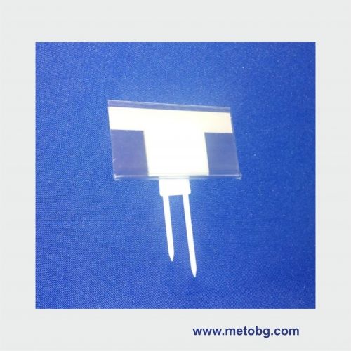 стойка за етикет с двойна игла