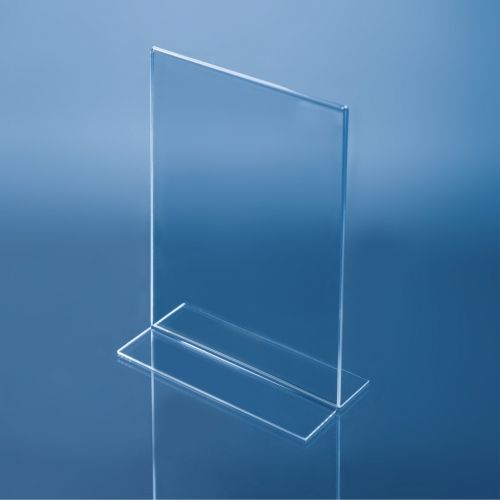 Двулицева Плексигласова Стойка А4 за Реклами и Промоции – Подходяща за Бизнес Приложения