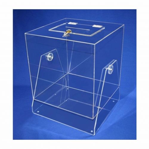 Въртяща се плексигласова урна на стойка – идеална за томболи в казина, игрални зали и събития