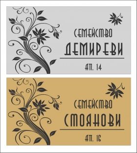 Комплект табелки за врата и пощенска кутия – Елегантен дизайн с персонализирано излъчване