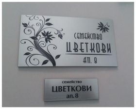 Комплект табелки за врата и пощенска кутия – Елегантен дизайн с персонализирано излъчване