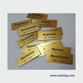 Табелка за пощенска кутия