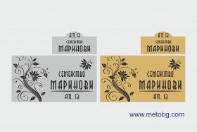 Комплект табелки за врата и пощенска кутия – Елегантен дизайн с персонализирано излъчване