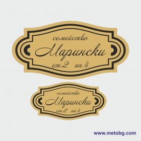 табелки за врата и пощенска кутия