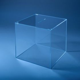 Кутии/ касички/ урни от плексиглас за томболи и дарения със свободно стоящ капак