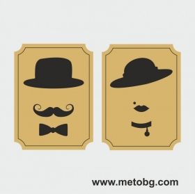 Табелка WC за врата