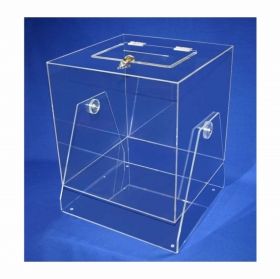 Въртяща се плексигласова урна на стойка – идеална за томболи в казина, игрални зали и събития