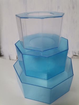 Многостенна прозрачна кутия за декорация на бутикови торти