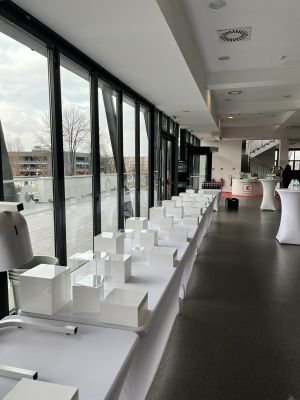 Бяла плексигласова кутия – идеална за събития, магазини и декорации