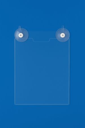 Прозрачен плексигласов джоб за информационен лист с вендузи